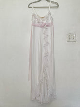 Load image into Gallery viewer, Vintage 80's 90's ruffle rose bud maxi dress
