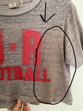 Load image into Gallery viewer, Vintage 70&#39;s University of Rochester New York  football cropped tee