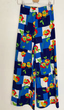 Load image into Gallery viewer, Vintage 70&#39;s pullover floral flower all over print wide leg  pants