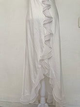 Load image into Gallery viewer, Vintage 80's 90's ruffle rose bud maxi dress