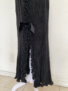 FREE SHIPPING: Pleated ruffle maxi dress