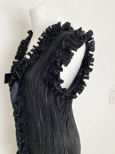 FREE SHIPPING: Pleated ruffle maxi dress