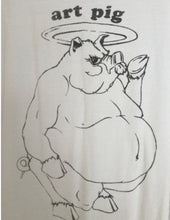 Load image into Gallery viewer, Vintage Art Pig drawing tee