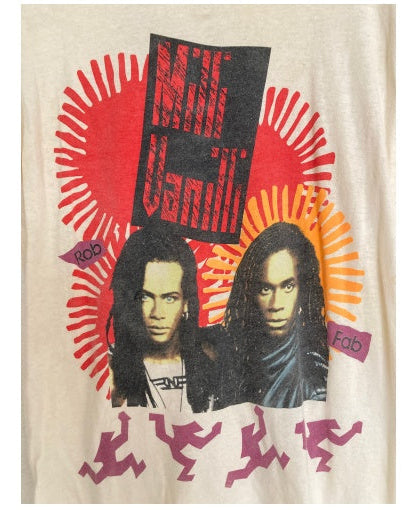 Vintage 80's MILLI VANILLI  tee