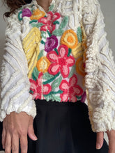 Load image into Gallery viewer, Vintage DAMZE SAN DIEGO chenille zip up jacket