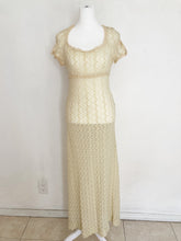 Load image into Gallery viewer, XS/S Vintage 60&#39;s 70&#39;s sheer maxi dress