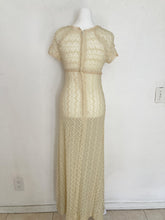 Load image into Gallery viewer, XS/S Vintage 60&#39;s 70&#39;s sheer maxi dress