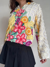 Load image into Gallery viewer, Vintage DAMZE SAN DIEGO chenille zip up jacket