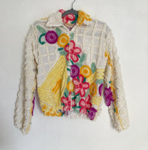 Load image into Gallery viewer, Vintage DAMZE SAN DIEGO chenille zip up jacket