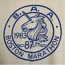 Load image into Gallery viewer, Vintage 1983 Boston Marathon paper thin tee 50/50
