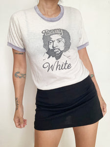 Vintage BERRY WHITE ringer tee