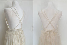 Load image into Gallery viewer, Hippie  open back wedding dress