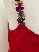 Load image into Gallery viewer, XS/S Y2K Vintage floral flower strap ruffle &nbsp;asymmetric hem midi dress
