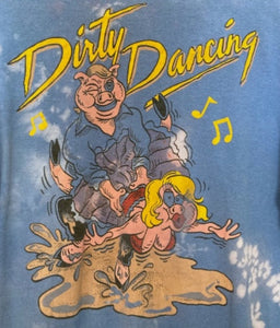 Vintage Dirty Dancing bleached out pocket tee tshirt