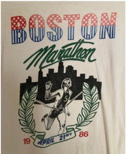 Load image into Gallery viewer, Vintage 1986 Boston Marathon long sleeve  tshirt