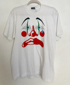 Vintage sad clown face tee