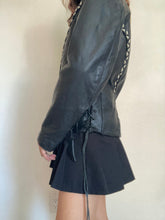 Load image into Gallery viewer, FREE SHIPPING: XS/S Vintage 80's genuine leather  jacket