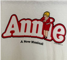 Load image into Gallery viewer, Vintage 80&#39;s Annie The musical broadway play tee  50/50