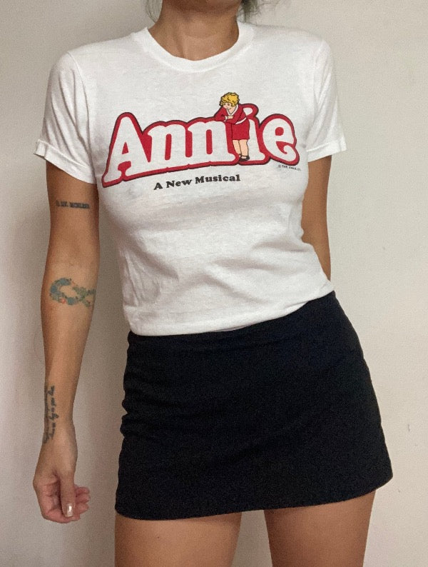 Vintage 80's Annie The musical broadway play tee  50/50