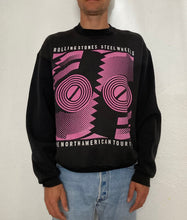 Load image into Gallery viewer, Vintage 1989 Rolling Stones Steel Wheels North American Tour crewneck