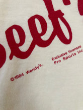Load image into Gallery viewer, Vintage 1984 Wendy&#39;s Where is The Beef tshirt 50/50