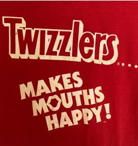 Vintage 80's Twizzlers Makes Mouths Happy  tee