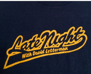 Vintage Late Night With David Letterman tee tshirt