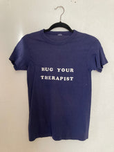 Load image into Gallery viewer, HUG YOUR THERAPIST hand-made on vintage tee iron-on tshirt