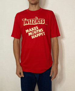 Vintage 80's Twizzlers Makes Mouths Happy  tee