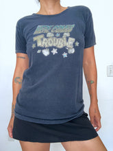 Load image into Gallery viewer, Vintage 80&#39;s Here Come the Trouble &nbsp;tee 50/50