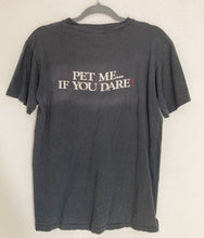 Load image into Gallery viewer, Vintage 1982 Cat People Pet Me If You Dare movie promo tee