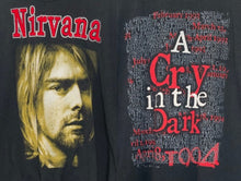 Load image into Gallery viewer, Vintage 1994 Kurt Cobain Nirvana A Cry In The Dark  Memorial tee tshirt