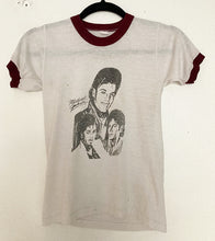 Load image into Gallery viewer, Vintage XS/S 80&#39;s Michael Jackson ringer tee tshirt 50/50