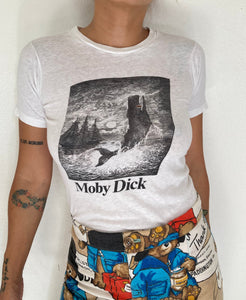 Vintage 70's Moby Dick baby tee tshirt