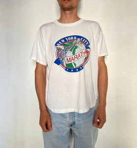 Vintage 1993 New York Marathon tee tshirt 50/50