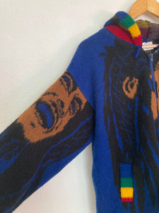 FREE SHIPPED Vintage Bob Marley  chunky  hoodie sweater