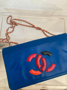 Authentic CHANEL 2012 collection Lipstick patent leather crossbody handbag